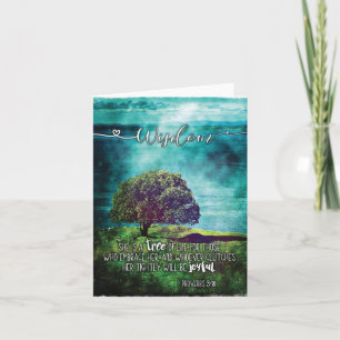 Proverbes 3:18 Carte pour notes photo