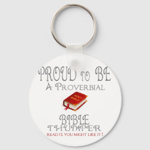 Proverbial Bible Thumper Keychain