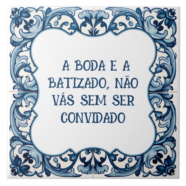 Provérbio português tile (Front)