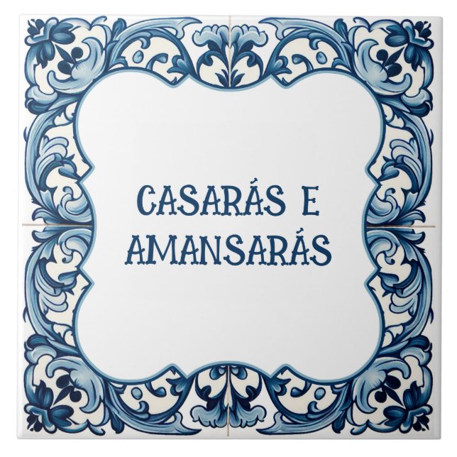 Provérbio português tile (Front)
