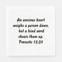 Proverbs 12:25 Elegant Custom Bible Verse
