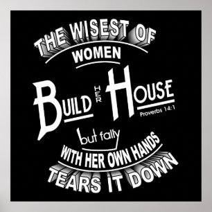 Proverbs 14:1 Poster