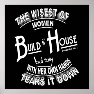Proverbs 14:1 Poster