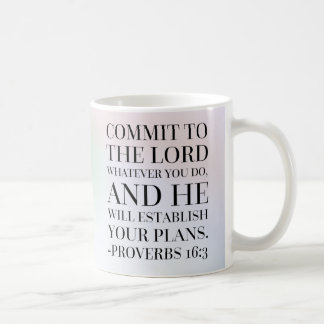 Proverbs 16:3 Bible Quote Coffee Mug