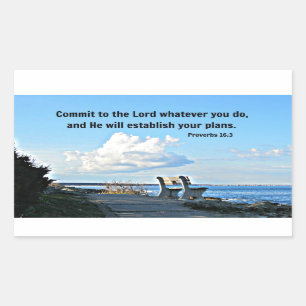 Proverbs 16:3 Commit to the Lord whatever you do.. Sticker