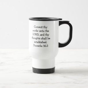 Proverbs 16:3 Travel Mug