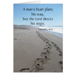 Proverbs 16:9 Blessed Steps Card