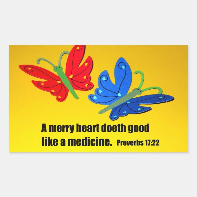 Proverbs 17:22 sticker (Front)