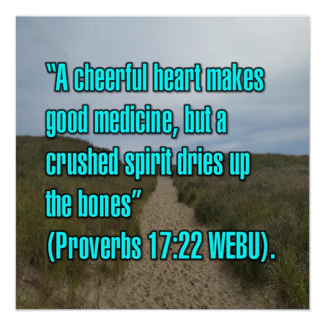 Proverbs 17:22 WEBU Poster (Front)