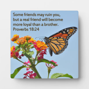 Proverbs 18:24 plaque