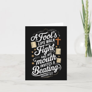 Proverbs 18 6 _ Bible Verse  Card
