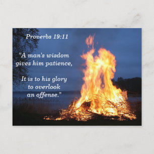 Proverbs 19 11 Wise Patience Scripture Memory Card