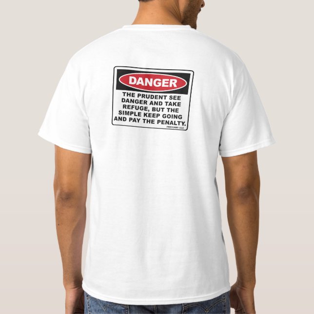 Proverbs 22:3 T-Shirt (Back)