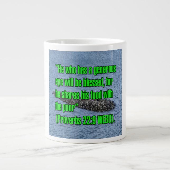 Proverbs 22:9 WEBU Mug (Front)