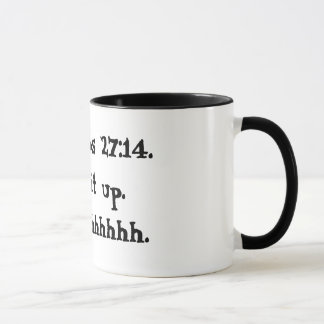 Proverbs 27:14 Mug Black and White