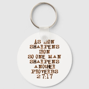 Proverbs 27:17 keychain