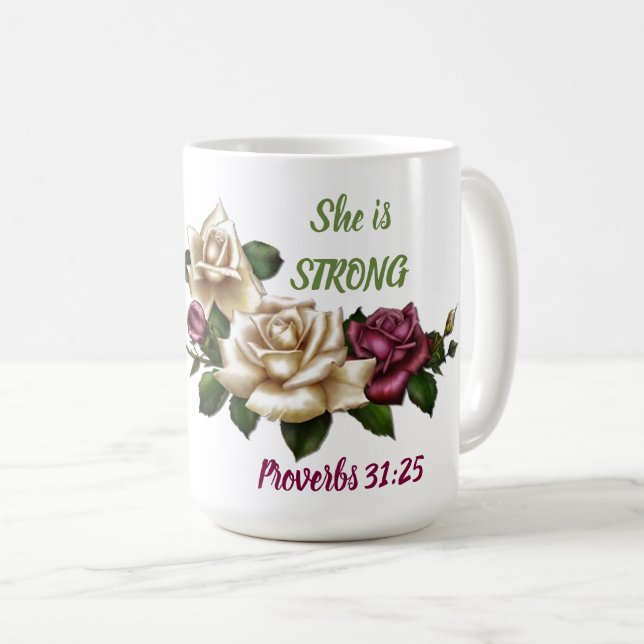 Proverbs 31:25 -  Classic Mug (Front Right)