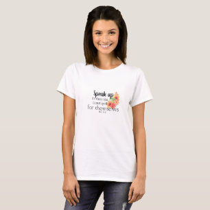 Proverbs 31:8 T-shirt