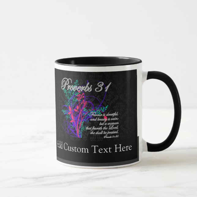 Proverbs 31 Bible Christian Women's Mug (Right)
