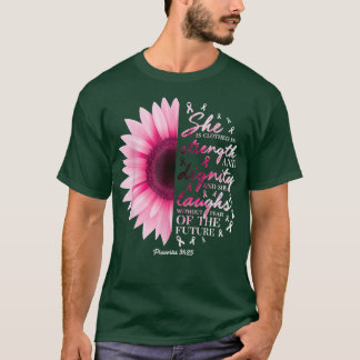 Proverbs 31 Bible Verse Christian Breast Cancer Aw T-Shirt