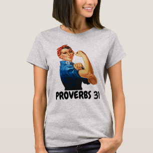 PROVERBS 31 CHRISTIAN WOMEN'S ROSIE RIVETER T-Shir T-Shirt