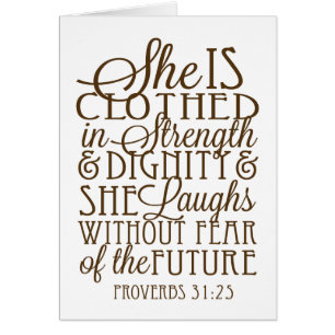 Proverbs 31 - Clothed in Strength & Dignity Brown