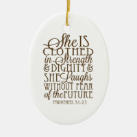 Proverbs 31 - Clothed in Strength & Dignity Brown