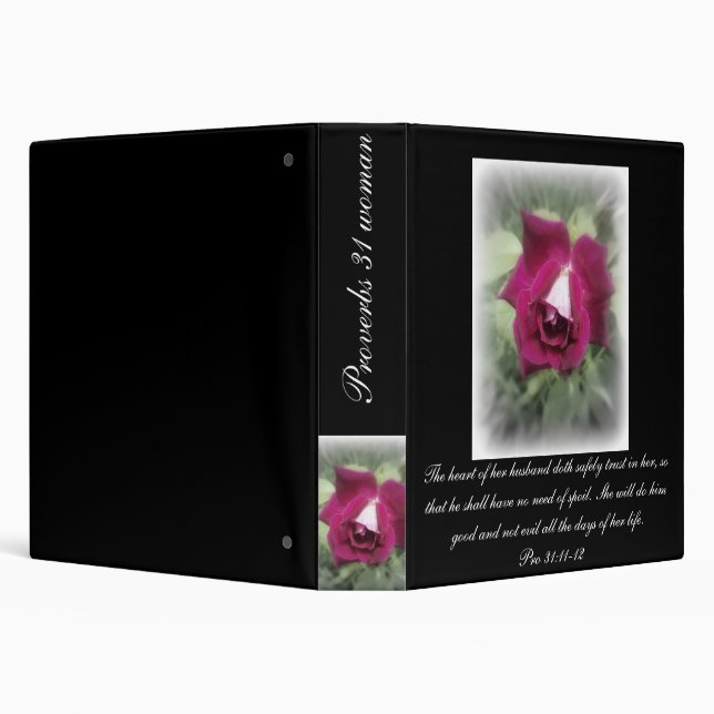 Proverbs 31 collection ~ Pro 31:11-12 Binder (Background)