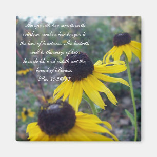 Proverbs 31 Collection ~ Pro 31:26-27 Magnet