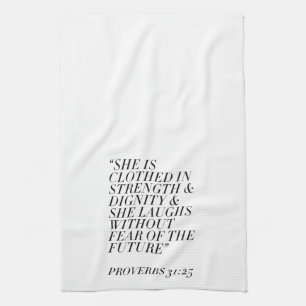 Proverbs 31 kitchen towel