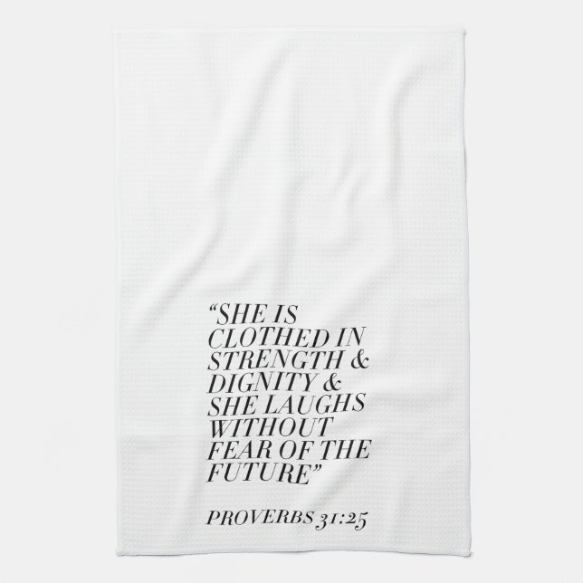 Proverbs 31 kitchen towel (Vertical)
