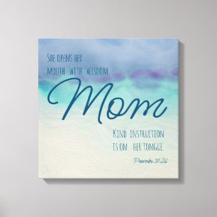 Proverbs 31 Mom Canvas Print