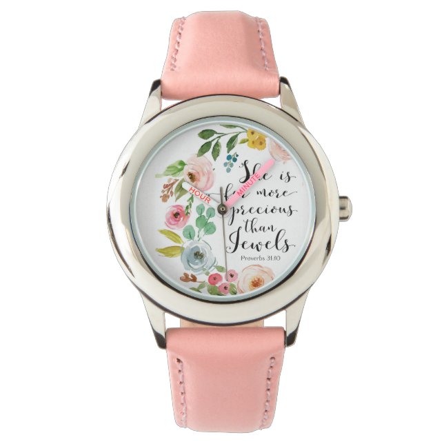 Proverbs 31 She Is Far More Precious Watch (Front)