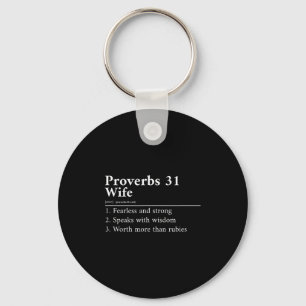 Proverbs 31 Wife Definition  Keychain