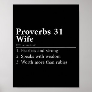 Proverbs 31 Wife Definition Poster