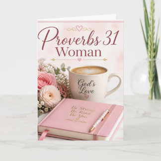 Proverbs 31 Woman Birthday Card