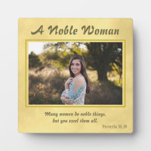 Proverbs 31 Woman Photo Plaque
