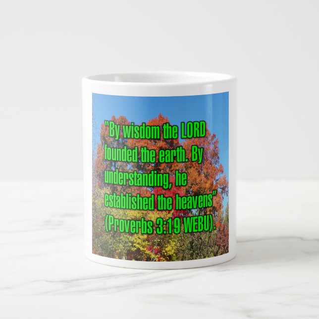 Proverbs 3:19 WEBU Mug (Devant)