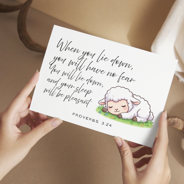 Proverbs 3:24 Bible Verse Jw Encouragement Card (Proverbs 3:24 Jw Encouragement Card)