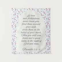 Proverbs 3:3–4 Floral Scripture 