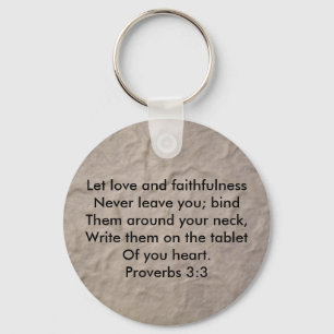 Proverbs 3:3 keychain