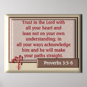 Proverbs 3:5-6 ~~art print