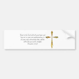 Proverbs 3:5-6 bumper sticker