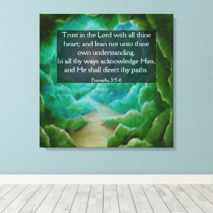 Proverbs 3:5-6  canvas print