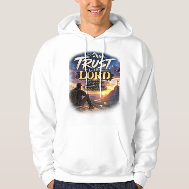 Proverbs 3:5-6 Christian Bible  Hoodie (Front)
