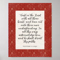 Proverbs 3:5-6 KJV Bible Verse Image