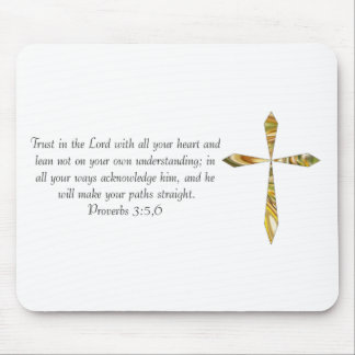 Proverbs 3:5-6 mouse pad