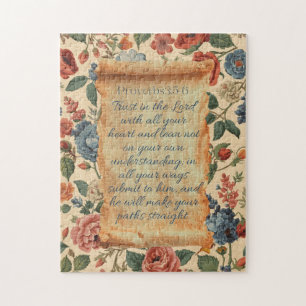 Proverbs 3:5–6 Trust in the Lord Bible Verse  Jigsaw Puzzle