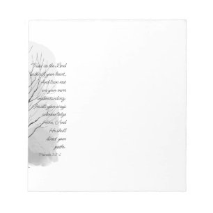 Proverbs 3:5-6 Trust in the Lord Notepad