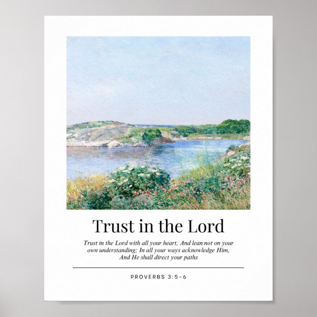 Proverbs 3:5-6 Trust in the Lord Poster (Front)